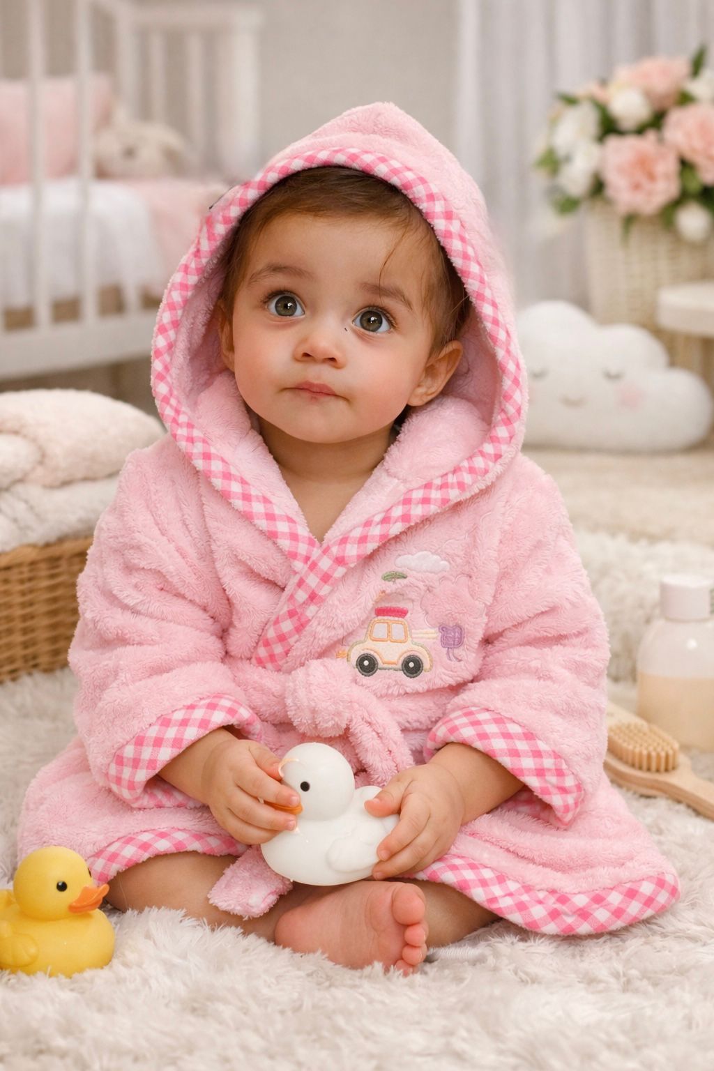 Little cloud Hooded Bath Robe